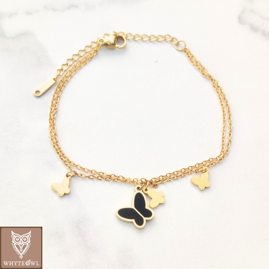 Hanging Butterfly Loose Bracelet