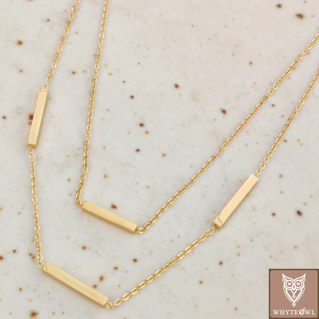 Golden Sticks Double Layer Neckchain