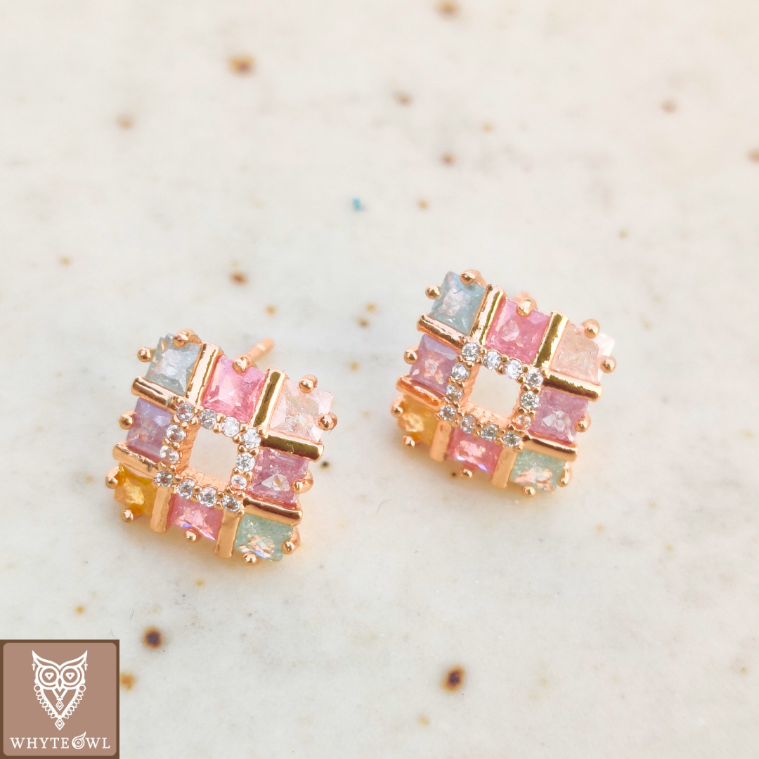 Multistone Square Studs