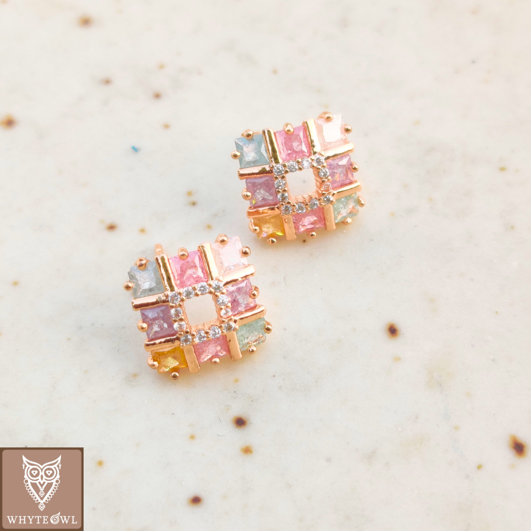 Multistone Square Studs