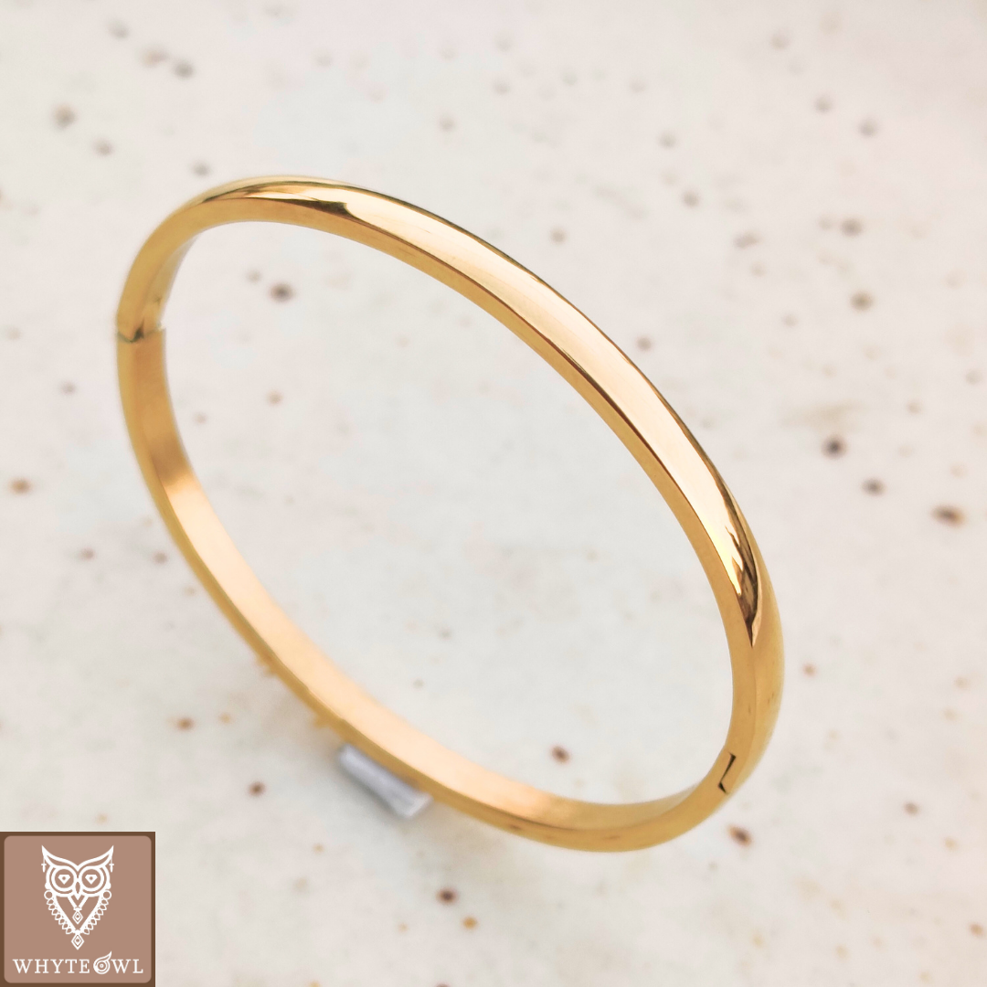 Flat Round Bangle Bracelet