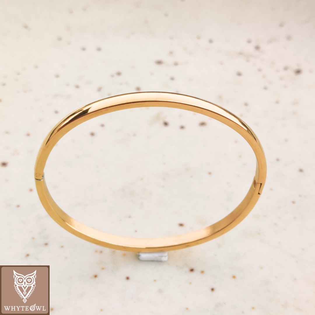 Flat Round Bangle Bracelet