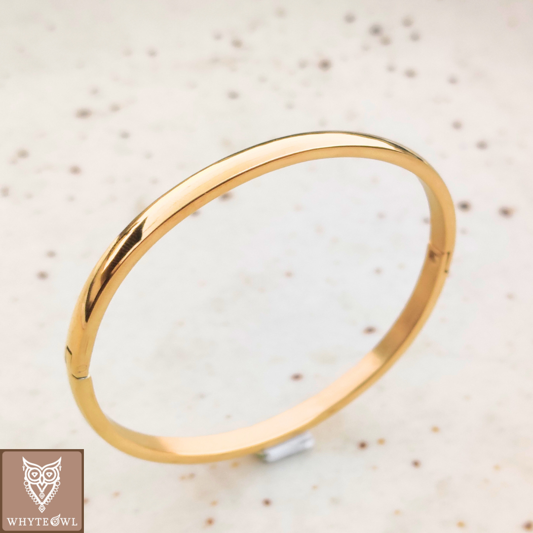 Flat Round Bangle Bracelet