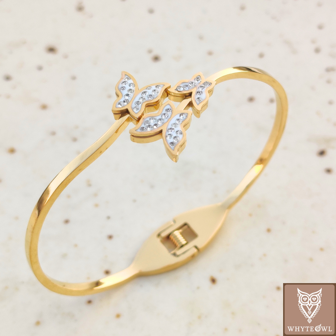 Zirconia Butterfly Kada