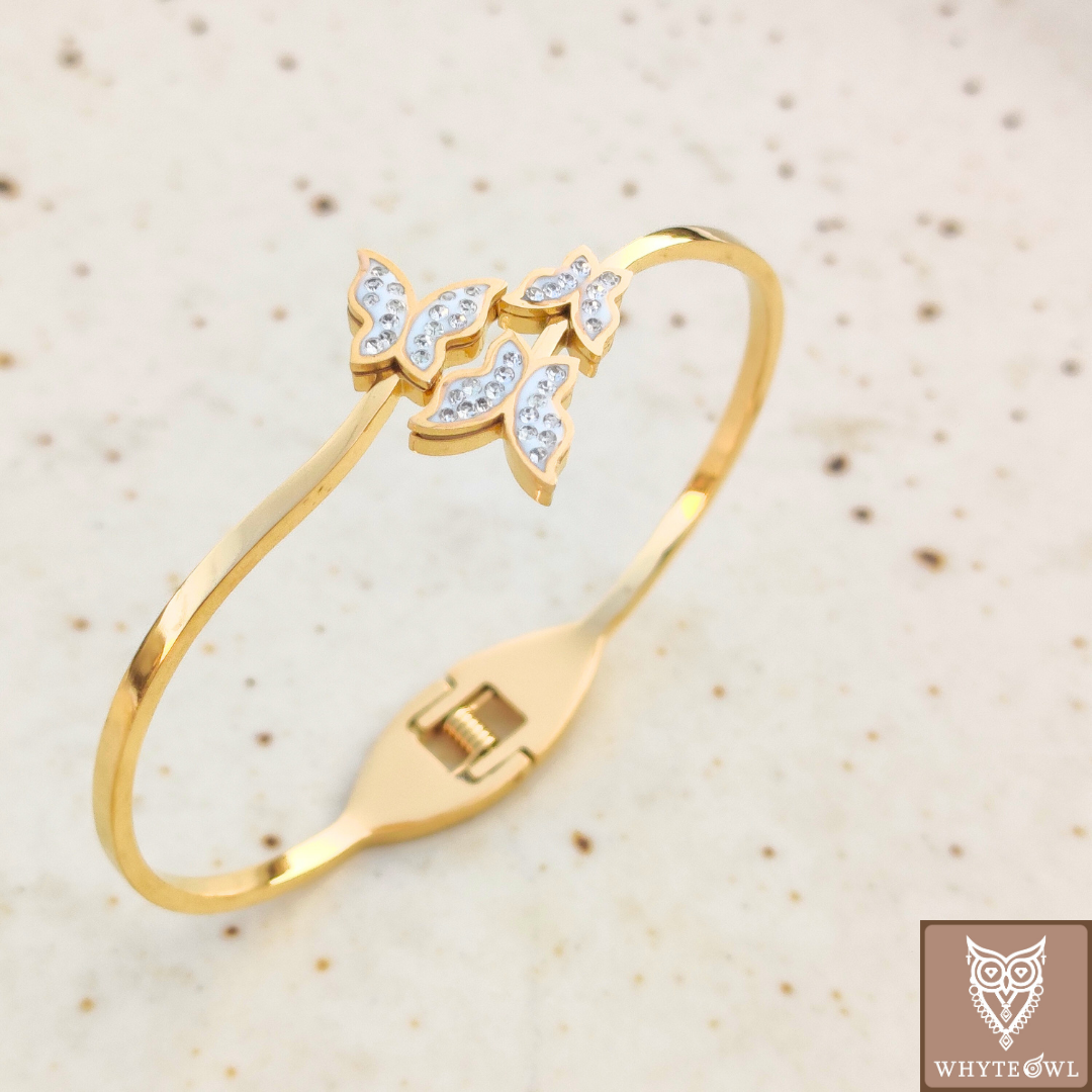 Zirconia Butterfly Kada